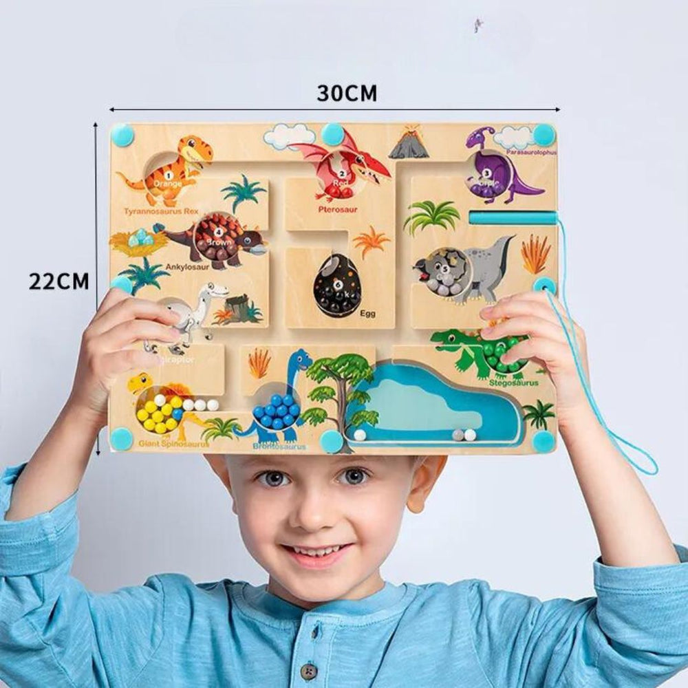 DinoMaze Magnetisch Labyrint – Educatief Speelgoed voor Kinderen vanaf 3 Jaar