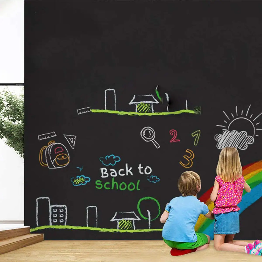 Magnetisch schoolbord voor kinderen 45x100 cm – zelfklevend en verwijderbaar