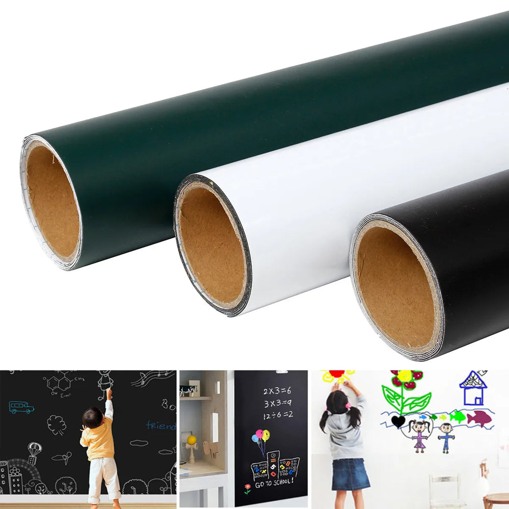 Magnetisch schoolbord voor kinderen 45x100 cm – zelfklevend en verwijderbaar