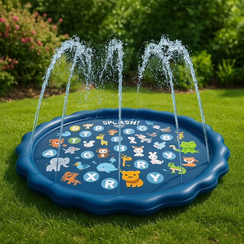 Waterspeelmat Kinderen – Sproeimat voor Tuin met Aansluiting