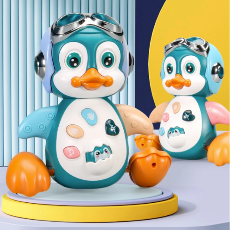 GlowGroove Muzikale Pinguïn – Interactief Baby Speelgoed met Lichtshow en Beweging
