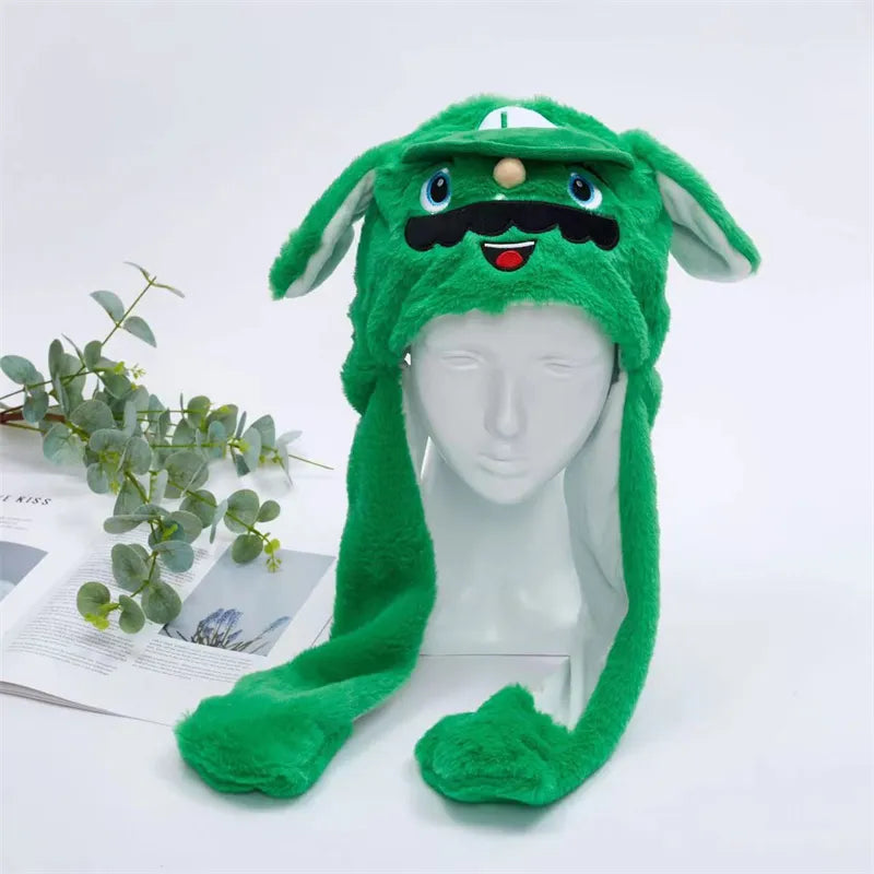 Interactieve Hoed met Beweegbare Oren – Zachte Pluche Winterhoed voor Kinderen & Volwassenen | Perfect voor Cosplay, Feest & Cadeau