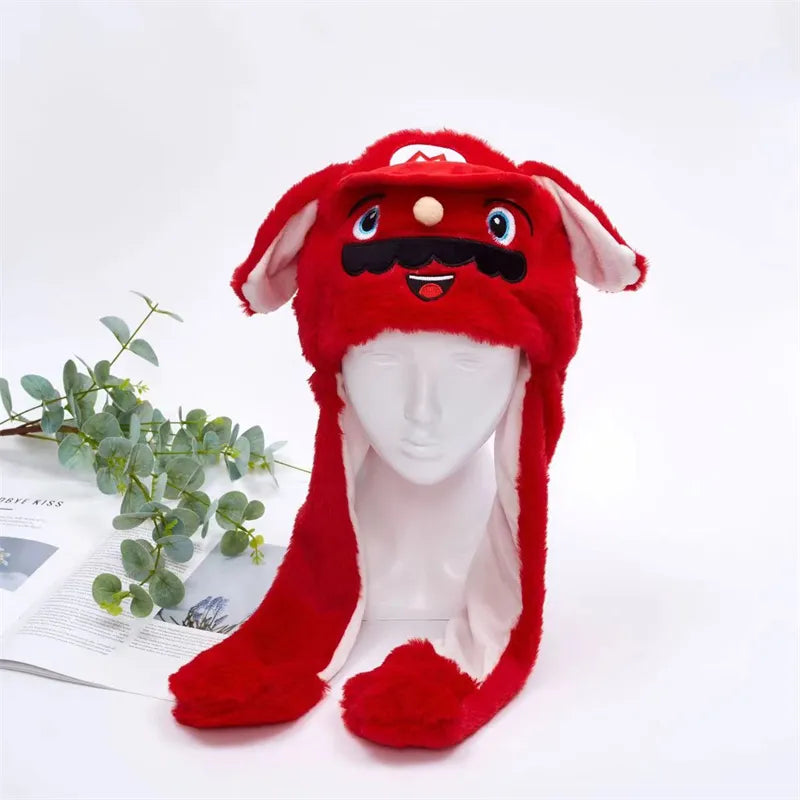 Interactieve Hoed met Beweegbare Oren – Zachte Pluche Winterhoed voor Kinderen & Volwassenen | Perfect voor Cosplay, Feest & Cadeau