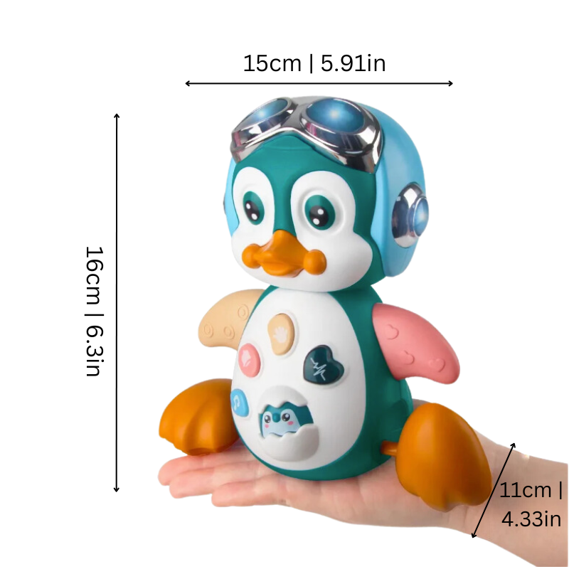GlowGroove Muzikale Pinguïn – Interactief Baby Speelgoed met Lichtshow en Beweging