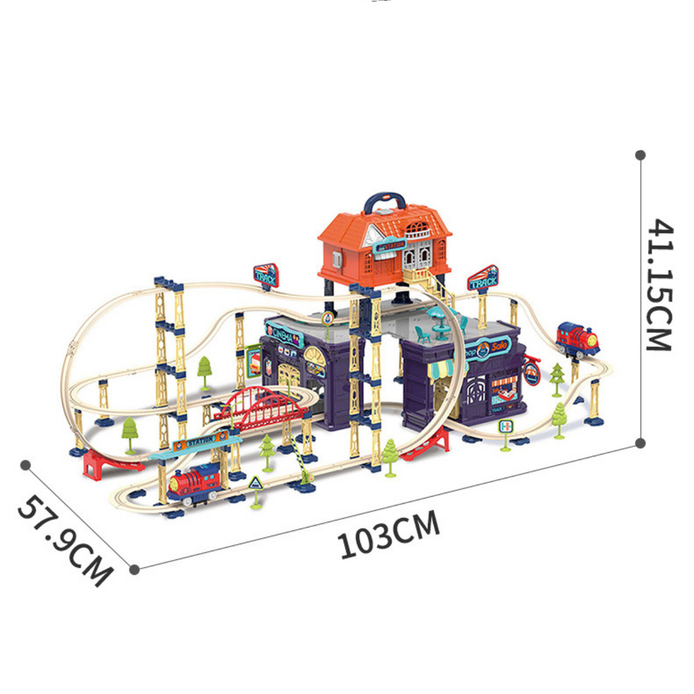 Trein Speelset voor Kinderen – Complete Bouwset met Rails, Bruggen en Stations