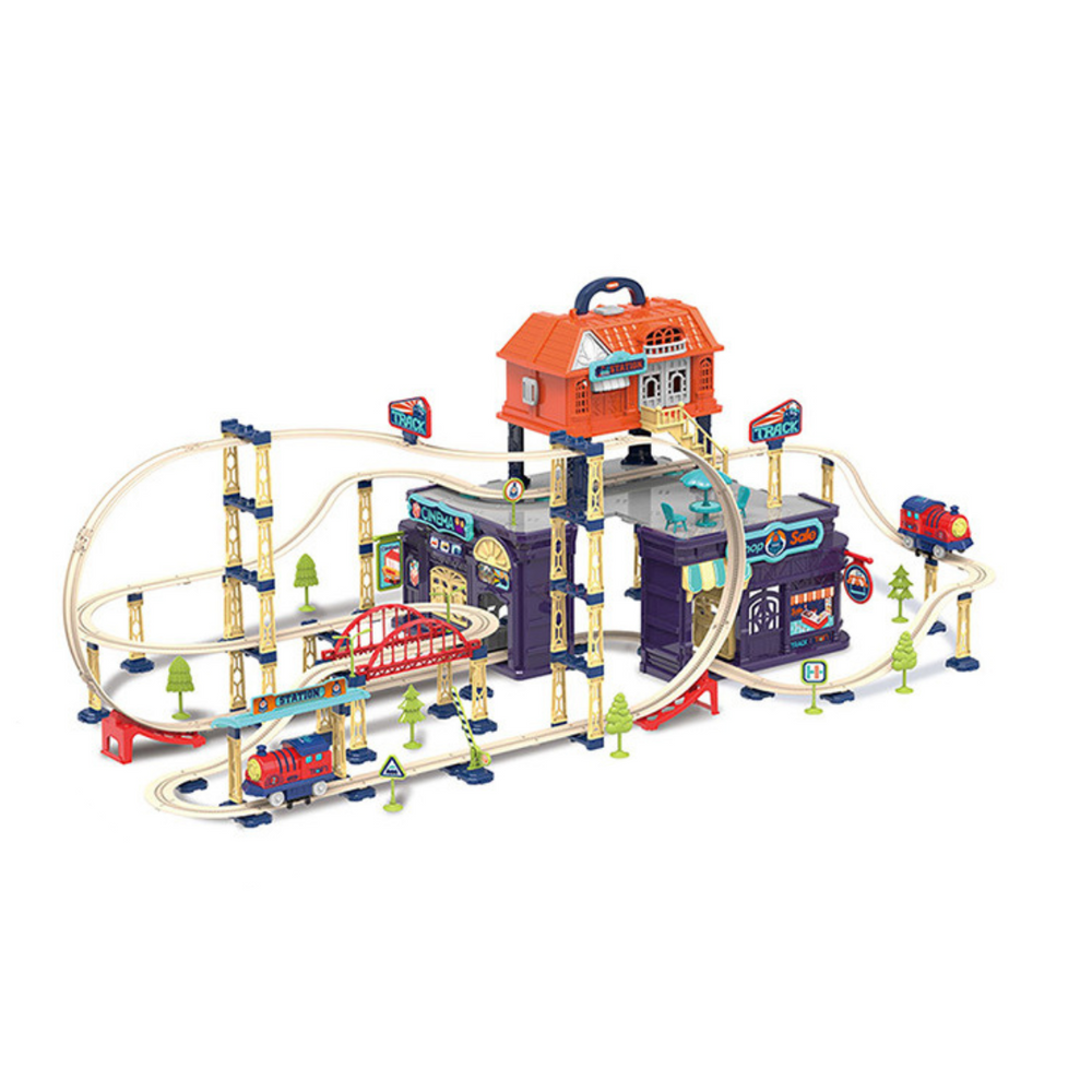 Trein Speelset voor Kinderen – Complete Bouwset met Rails, Bruggen en Stations