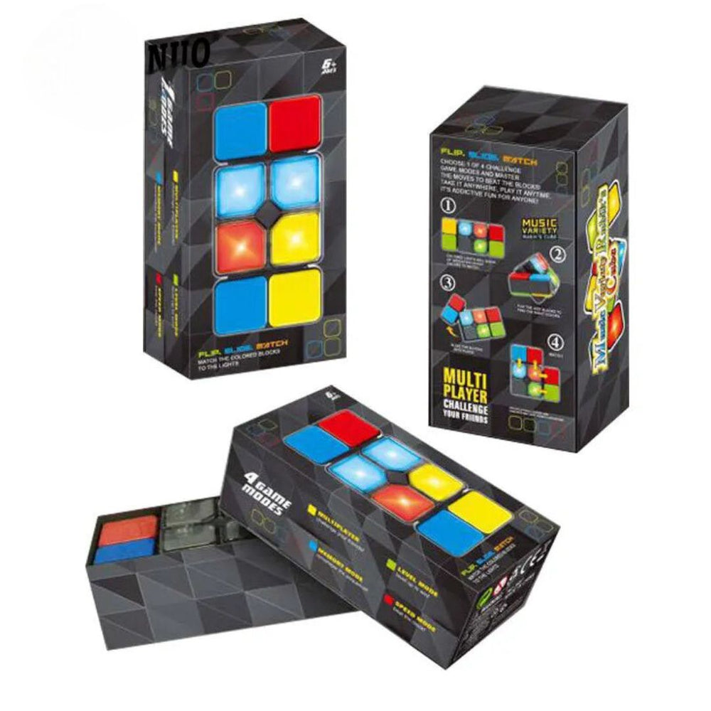 BrainTwist LED Puzzle Cube – Educatief Puzzel- en Geheugenspel voor Kinderen