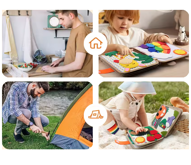 Educatief Activiteitenboek Peuters – Montessori Busy Book 1-4 Jaar