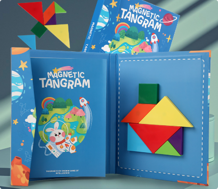 LogicCraft – Educatieve Houten Tangram Puzzel voor Kinderen