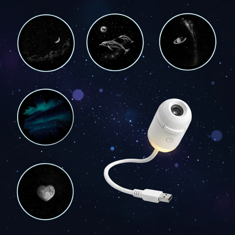 LED-sterrenprojector en galaxylamp voor de kinderkamer
