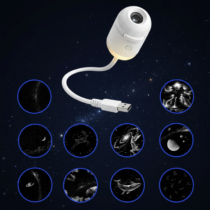 LED-sterrenprojector en galaxylamp voor de kinderkamer
