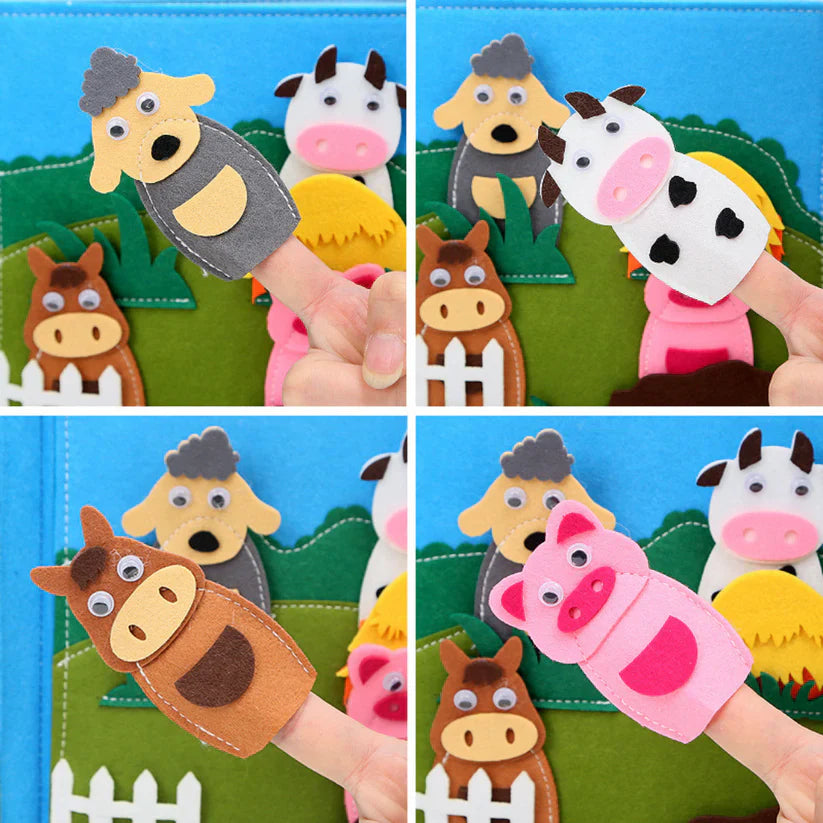 Educatief Vilt Boerderij boek – Ontdek Spelenderwijs Dieren op de Boerderij (Peuters & Kleuters) 2-5 Jaar