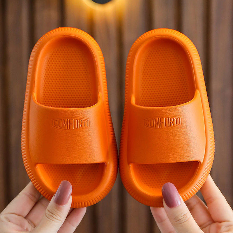 Badslippers voor kinderen met dikke EVA-zool – antislip golfprofiel, waterbestendig | pillow slides