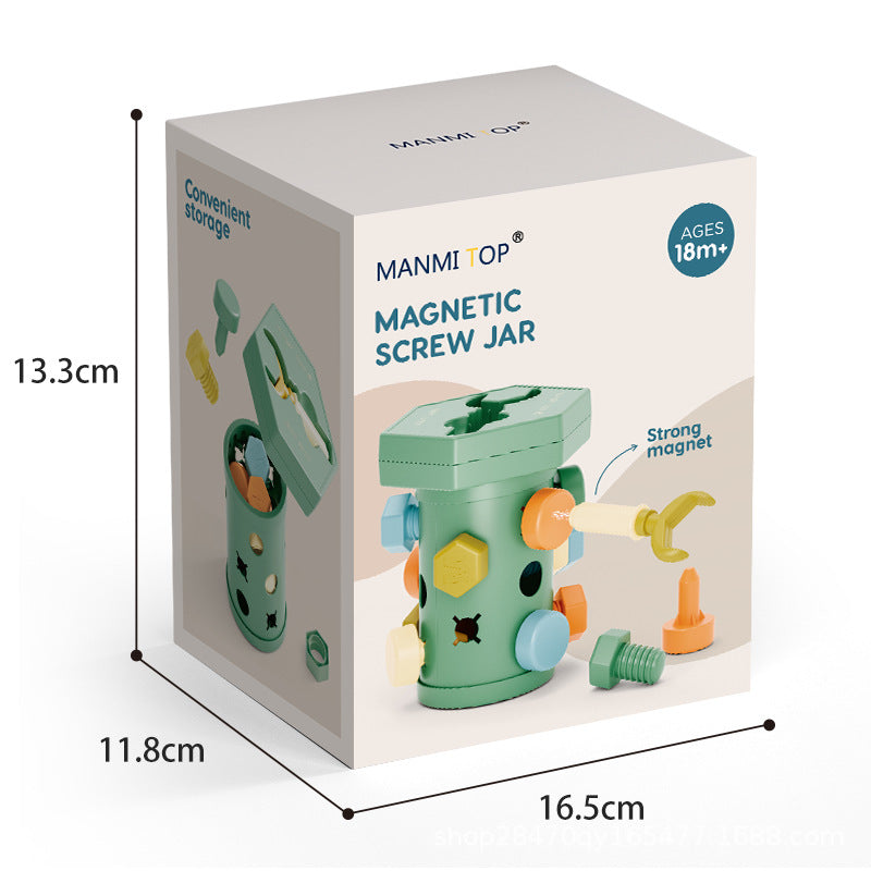 Montessori Schroef Speelset – Fijne Motoriek Speelgoed Baby & Peuter (18m+)