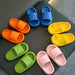 Badslippers voor kinderen met dikke EVA-zool – antislip golfprofiel, waterbestendig | pillow slides