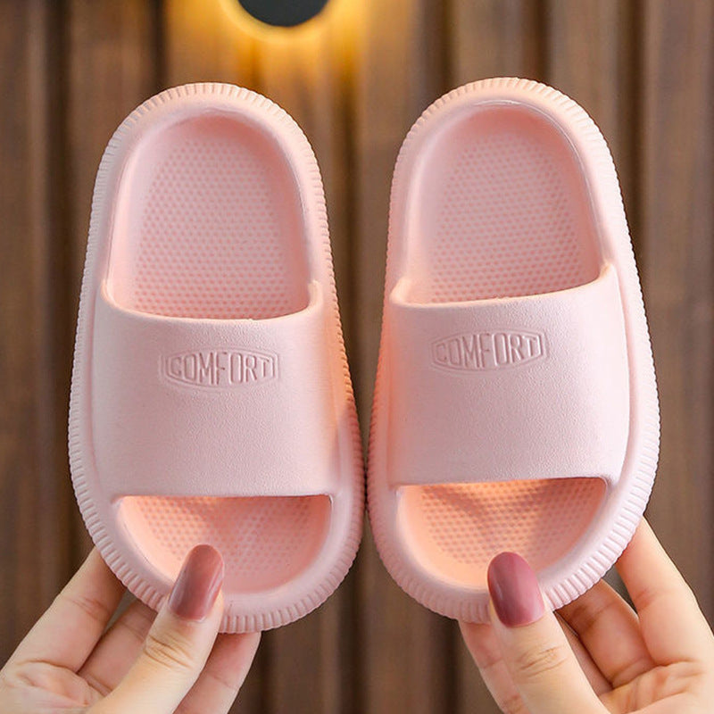Badslippers voor kinderen met dikke EVA-zool – antislip golfprofiel, waterbestendig | pillow slides