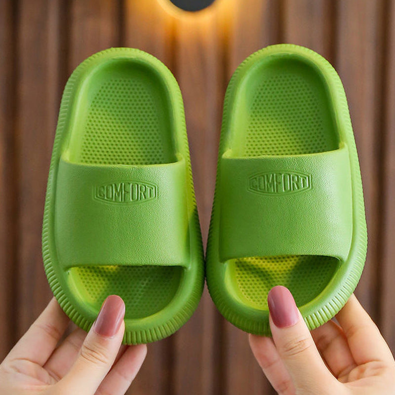 Badslippers voor kinderen met dikke EVA-zool – antislip golfprofiel, waterbestendig | pillow slides