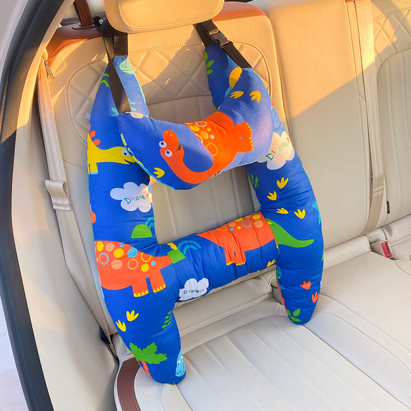 Kinder Reiskussen – Hoofd & Nek Ondersteuning in de Auto | 67x50cm