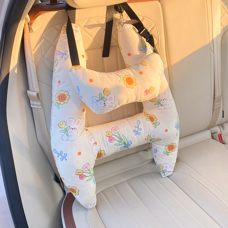 Kinder Reiskussen – Hoofd & Nek Ondersteuning in de Auto | 67x50cm