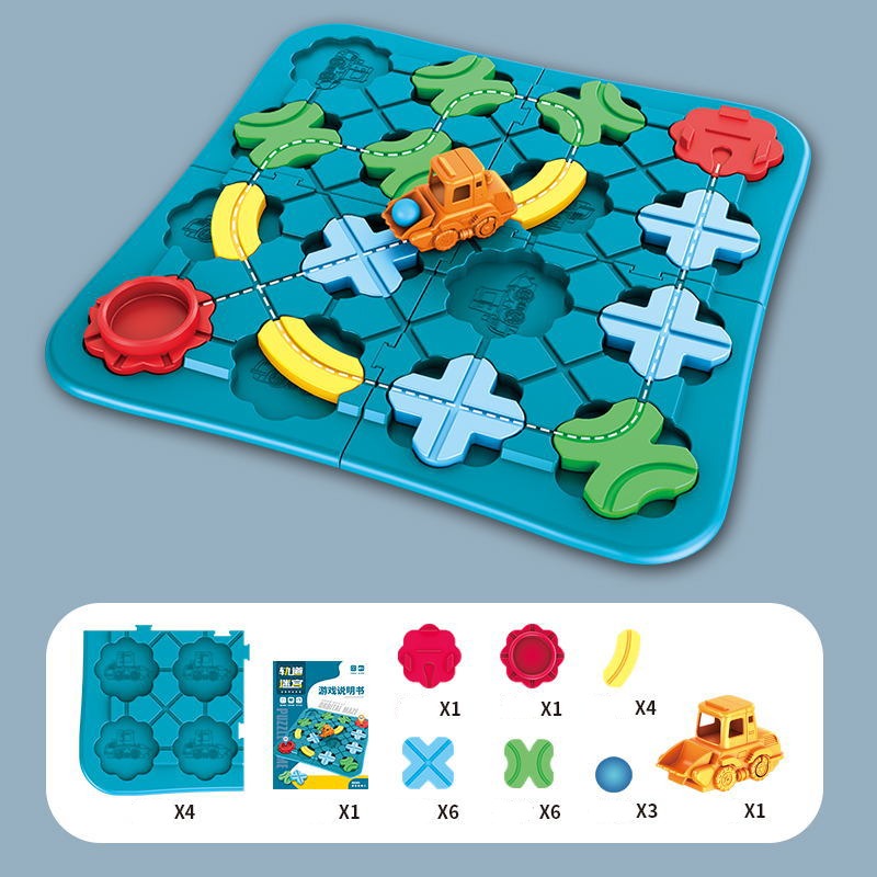 Magnetische Wegen Speelset voor Kinderen – Montessori Doolhof en Bouwspel 3+