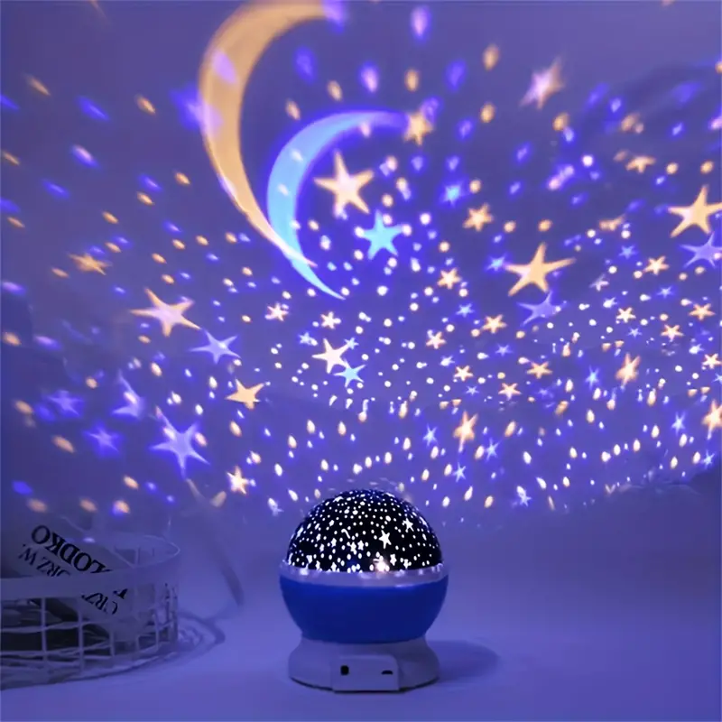 Sterrenprojectie Nachtlamp Kind – Roterende LED Projector Slaaplicht