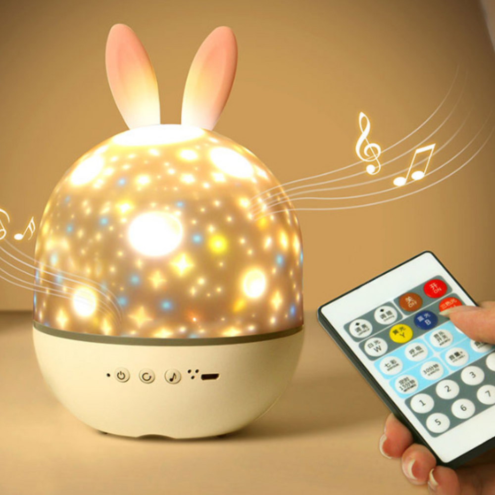 SkyProjector Sterren Nachtlamp – Rustgevende Projector voor Kinderen met Muziek & Afstandsbediening