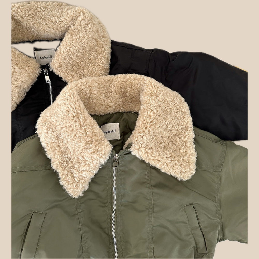 Bomber Jas - Frosty Club Meisjes, Zwart/Groen, Polyester, Maat 1-8 Jaar