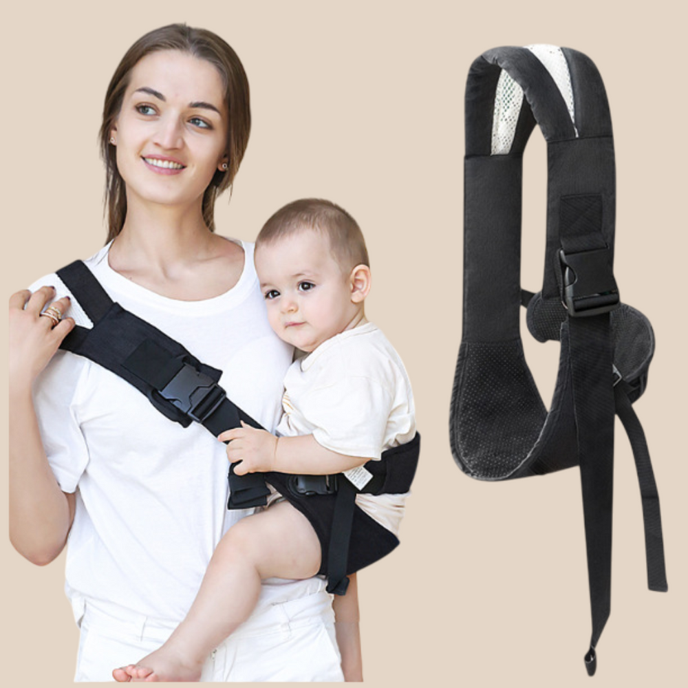 Ergonomische Baby Draaghulp – Comfortabel & Verstelbaar Draagband Systeem, Verlicht Rug & Arm Belastingen, Voor Baby’s & Peuters (6-36M, max. 20kg)