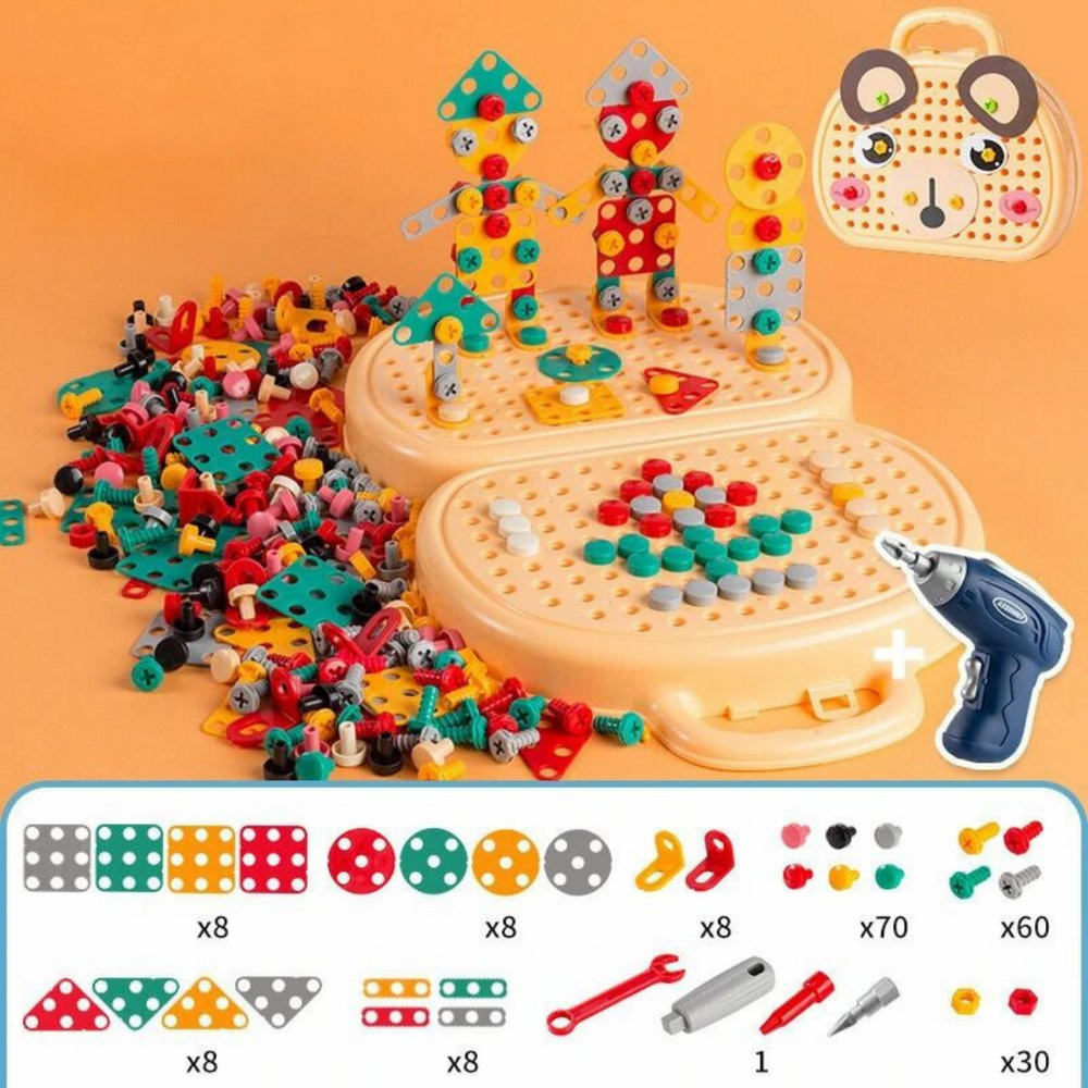 Speelgoed Boor Set Kind – Elektrische Bouwset & Constructiespeelgoed (3+)