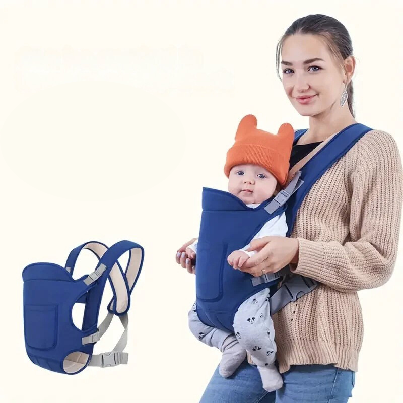 ParentNest CarryEase 4-in-1 Baby Draagzak – Ergonomisch, Comfortabel & Handenvrij voor Pasgeborenen tot 36 Maanden