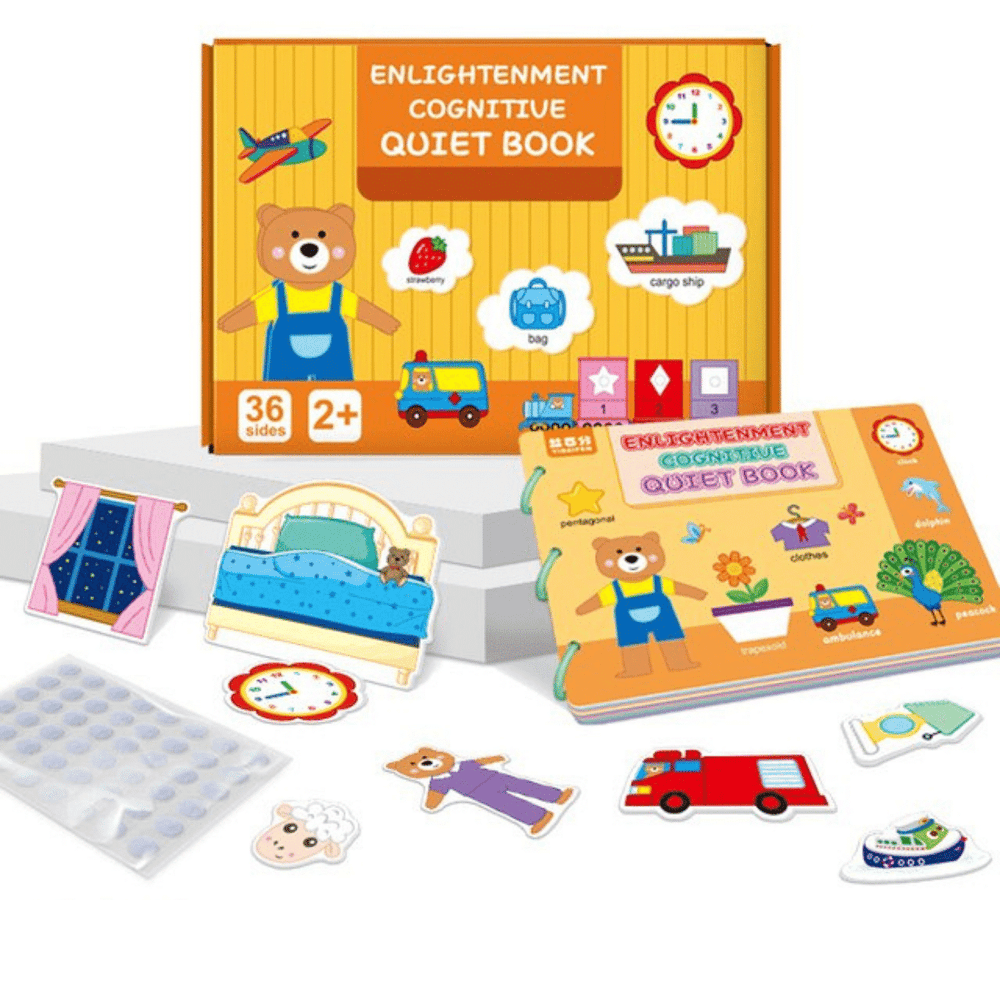 Educatief Activiteitenboek voor Peuters – Herbruikbaar Leerboek voor Vormen, Kleuren, Letters & Cijfers (3+)