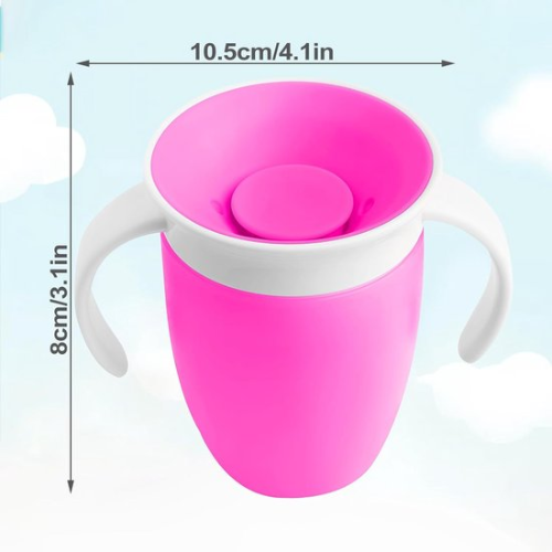 Lekvrije Baby Drinkbeker 360° | Zelfstandig Drinken Zonder Geknoei | Veilig & BPA-vrij
