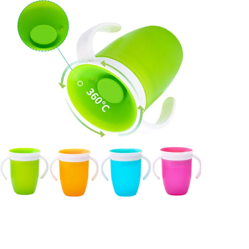 Lekvrije Baby Drinkbeker 360° | Zelfstandig Drinken Zonder Geknoei | Veilig & BPA-vrij