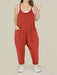 Zwangerschapsjumpsuit met grote zakken – loose fit, rekbare katoenmix | positiekleding