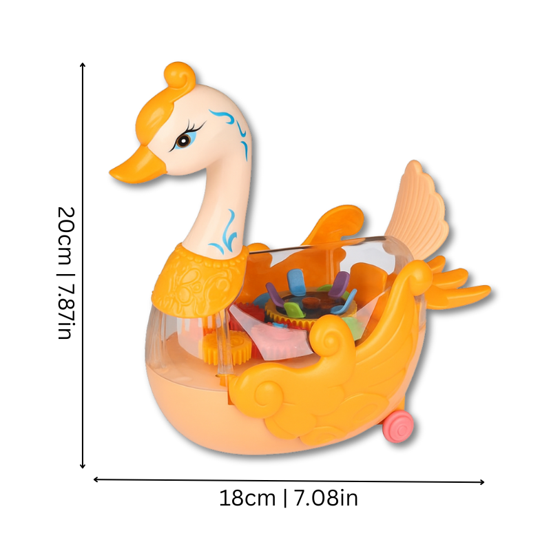LumaSwan Dansende Zwaan – Licht & Muziek Speelgoed voor Kleuters 2-5 Jaar