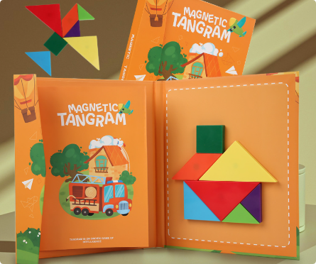 LogicCraft – Educatieve Houten Tangram Puzzel voor Kinderen