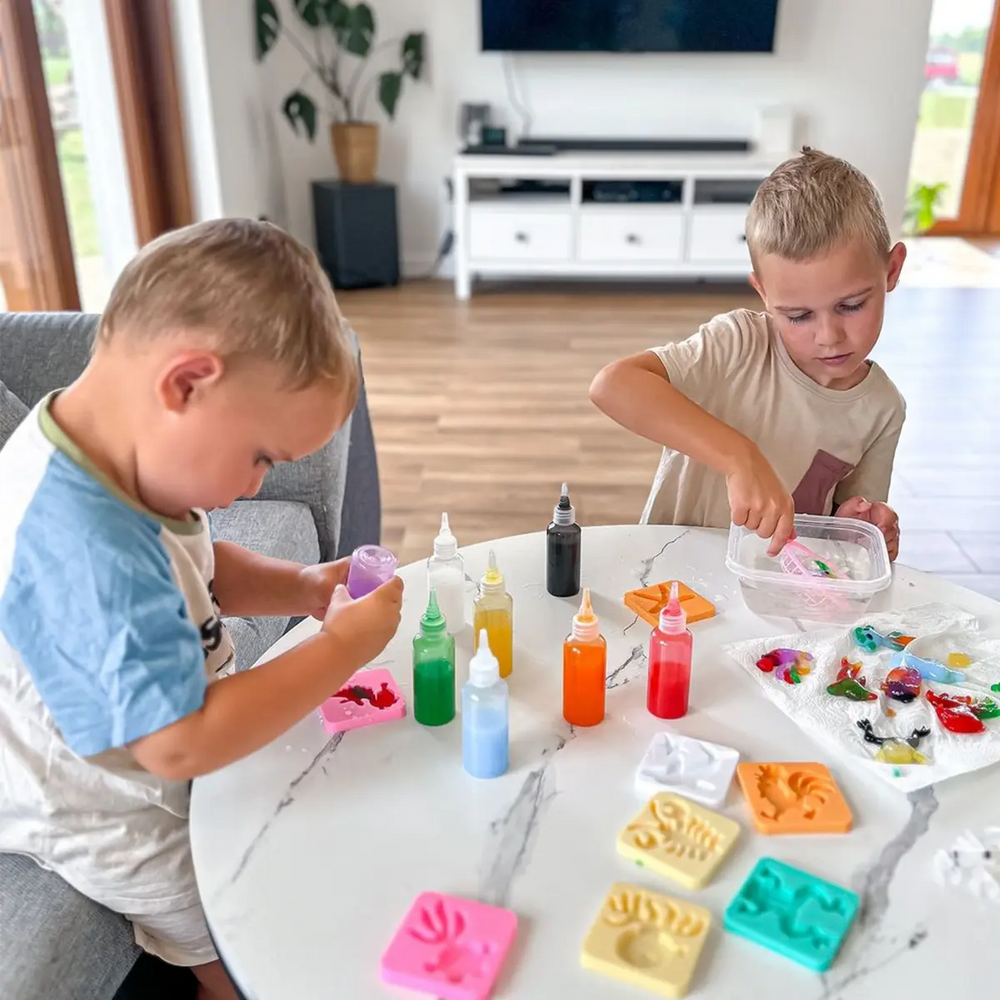 GeloCrafter Refill Set – Extra Kleuren & Feeënvorm voor 3D Gelfiguren