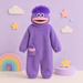 Kinder-onesie met monsterdesign en capuchon – zachte stof, ruime pasvorm | verkleedpak