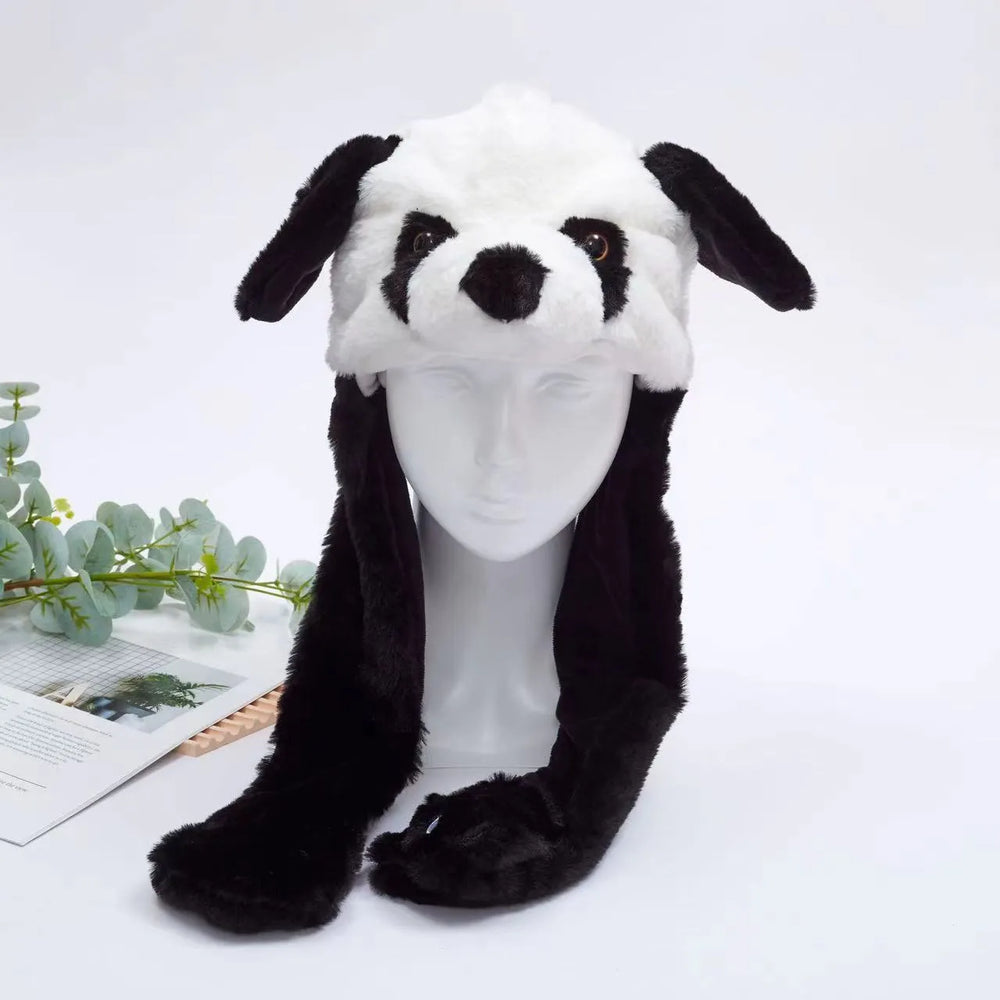 Interactieve Hoed met Beweegbare Oren – Zachte Pluche Winterhoed voor Kinderen & Volwassenen | Perfect voor Cosplay, Feest & Cadeau