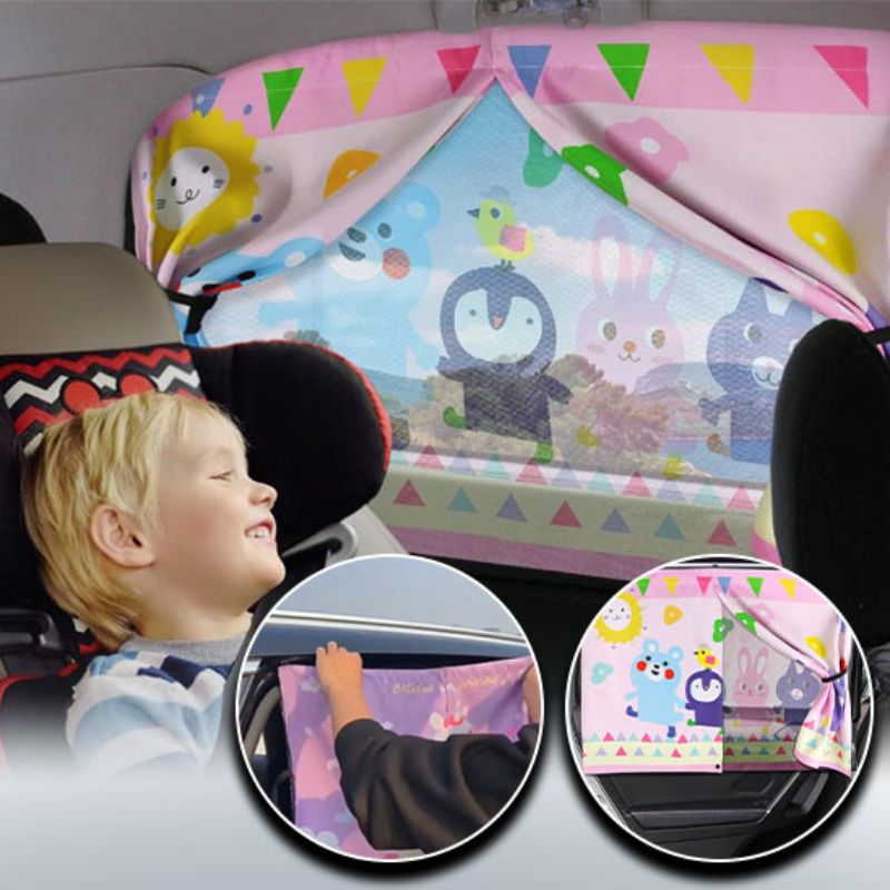 Baby Auto Zonnescherm UV Bescherming – Magnetisch & Universeel Voor Alle Auto’s – Veilig & Koel Reizen Met Kinderen