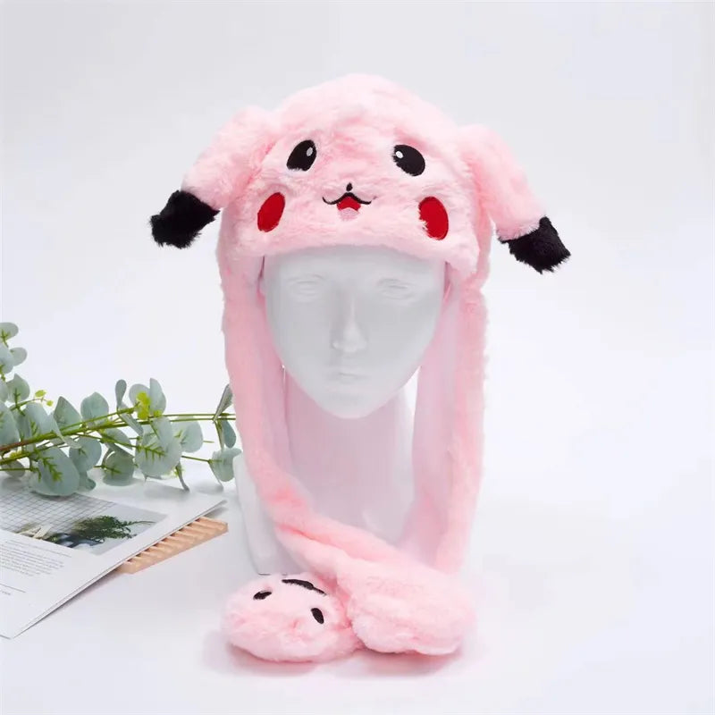 Interactieve Hoed met Beweegbare Oren – Zachte Pluche Winterhoed voor Kinderen & Volwassenen | Perfect voor Cosplay, Feest & Cadeau