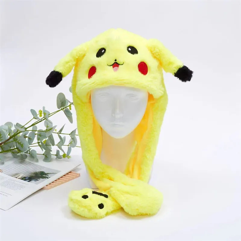Interactieve Hoed met Beweegbare Oren – Zachte Pluche Winterhoed voor Kinderen & Volwassenen | Perfect voor Cosplay, Feest & Cadeau