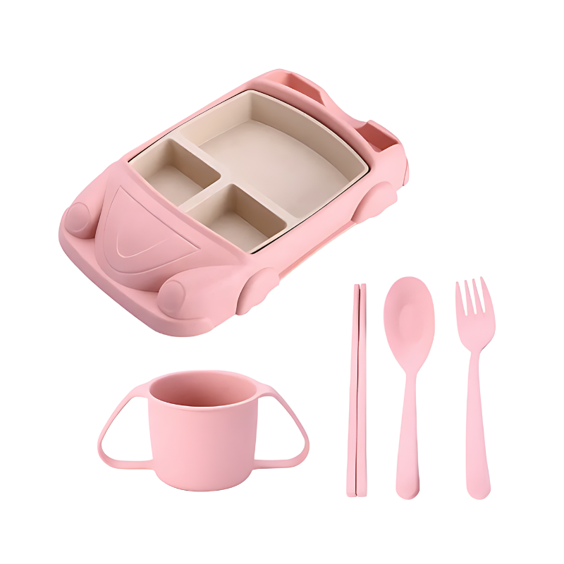 MealRacer Kinder Eetset – Autovormig, Veilig & Duurzaam voor 1-5+ Jaar