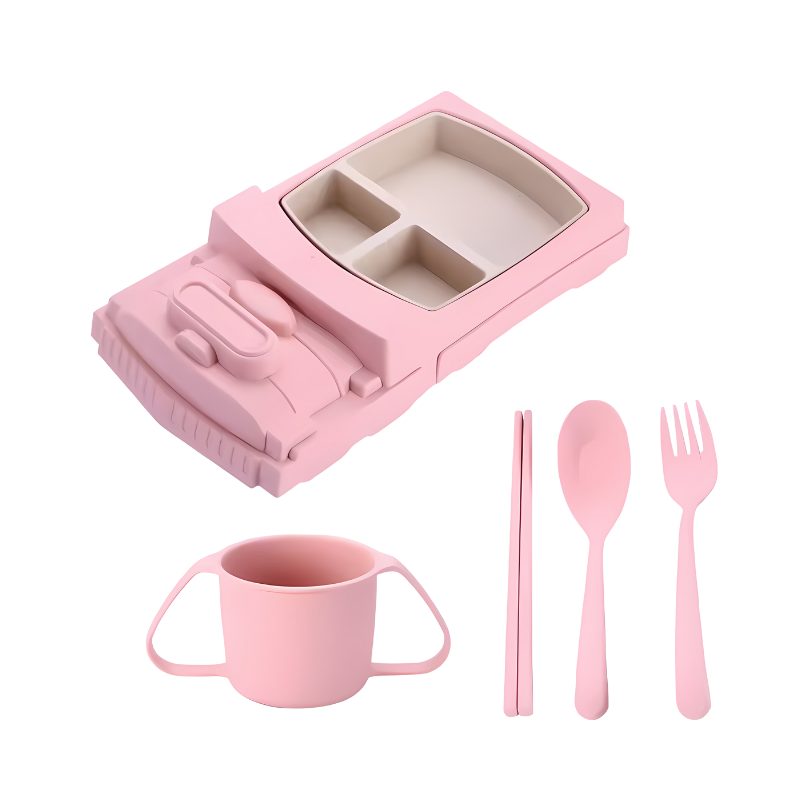 RaceBite Kinder Eetset – Duurzaam & Speels Servies voor Kinderen | Stimuleert Gezond Eetgedrag & Eetplezier aan Tafel