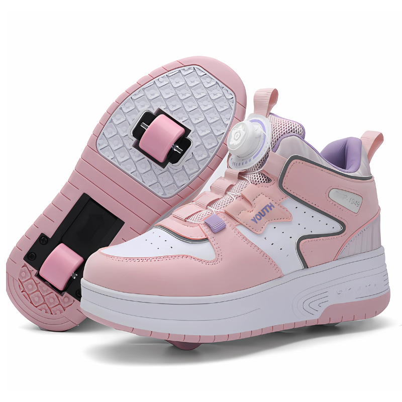 Kinderschoenen met Inklapbare Wieltjes | SwiftGlide Adventure Shoes – Sneakers om te Lopen en Rijden in Eén