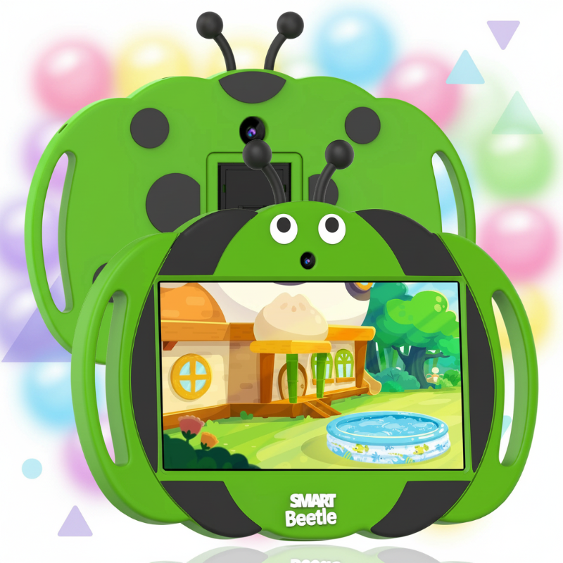 Kindertablet 7 inch (Android 13) – met Schokbestendige Hoes & Ouderlijk Toezicht