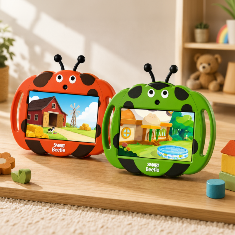 Kindertablet 7 inch (Android 13) – met Schokbestendige Hoes & Ouderlijk Toezicht