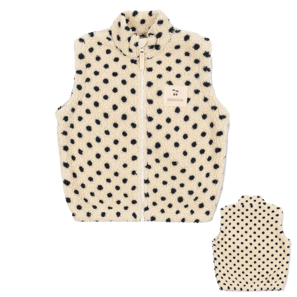 Kinderkleding van teddyfleece met print – jas, vest of broek, ritssluiting | berber fleece kind