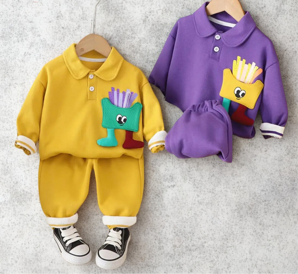 Zachte Unisex Peuterset 2-Delig – Comfortabele Katoenen Outfit 0-3 Jaar | Ademend & Huidvriendelijk