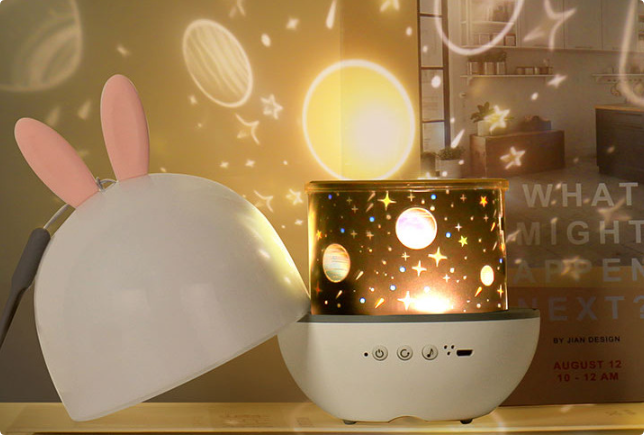 SkyProjector Sterren Nachtlamp – Rustgevende Projector voor Kinderen met Muziek & Afstandsbediening